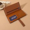 imageX Wrangler Clutch Wallet for Women Bifold Wallets Card Cases ampamp Money Organizers Slim Wallets with Clear ID WindowBrown