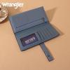 imageX Wrangler Clutch Wallet for Women Bifold Wallets Card Cases ampamp Money Organizers Slim Wallets with Clear ID WindowJean