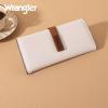 imageX Wrangler Clutch Wallet for Women Bifold Wallets Card Cases ampamp Money Organizers Slim Wallets with Clear ID WindowOff White