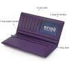 imageX Wrangler Clutch Wallet for Women Bifold Wallets Card Cases ampamp Money Organizers Slim Wallets with Clear ID WindowPurple