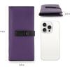 imageX Wrangler Clutch Wallet for Women Bifold Wallets Card Cases ampamp Money Organizers Slim Wallets with Clear ID WindowPurple