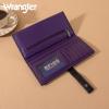imageX Wrangler Clutch Wallet for Women Bifold Wallets Card Cases ampamp Money Organizers Slim Wallets with Clear ID WindowPurple