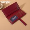 imageX Wrangler Clutch Wallet for Women Bifold Wallets Card Cases ampamp Money Organizers Slim Wallets with Clear ID WindowRed