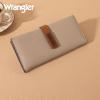 imageX Wrangler Clutch Wallet for Women Bifold Wallets Card Cases ampamp Money Organizers Slim Wallets with Clear ID WindowTan