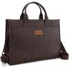 imageWrangler Laptop Bag for Women 156 Inch Vintage Work Tote Bag for Business Briefcase Handbag with Adjustable Shoulder StrapVintage Coffee