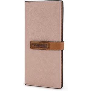 imageX Wrangler Clutch Wallet for Women Bifold Wallets Card Cases ampamp Money Organizers Slim Wallets with Clear ID WindowPink