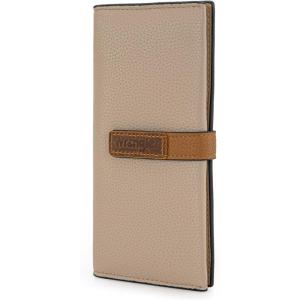 imageX Wrangler Clutch Wallet for Women Bifold Wallets Card Cases ampamp Money Organizers Slim Wallets with Clear ID WindowTan