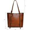 imageMontana West Genuine Leather Tote Bags for Women Shoulder Purses Tassel Handbag