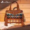 imageMontana West Western Tote Bag for Women Tooled Shoulder Purse with Wallet 2Pcs SetBrown
