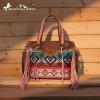 imageMontana West Western Tote Bag for Women Tooled Shoulder Purse with Wallet 2Pcs SetHot Pink