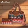 imageMontana West Western Tote Bag for Women Tooled Shoulder Purse with Wallet 2Pcs SetHot Pink