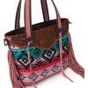 imageMontana West Western Tote Bag for Women Tooled Shoulder Purse with Wallet 2Pcs SetHot Pink