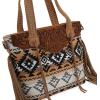 imageMontana West Western Tote Bag for Women Tooled Shoulder Purse with Wallet 2Pcs SetTan