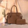 imageMontana West Western Tote Bag for Women Tooled Shoulder Purse with Wallet 2Pcs SetTan