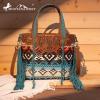 imageMontana West Western Tote Bag for Women Tooled Shoulder Purse with Wallet 2Pcs SetTurquoise