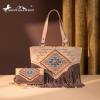 imageMontana West Western Tote Bag for Women Tooled Shoulder Purse with Wallet 2Pcs SetXlarge Tan