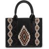 imageMontana West Wrangler Tote Bag for Women Western Shoulder Purse Aztec Satchel HandbagsBlack