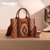 imageMontana West Wrangler Tote Bag for Women Western Shoulder Purse Aztec Satchel HandbagsBrown
