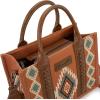 imageMontana West Wrangler Tote Bag for Women Western Shoulder Purse Aztec Satchel HandbagsBrown