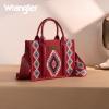 imageMontana West Wrangler Tote Bag for Women Western Shoulder Purse Aztec Satchel HandbagsBurgundy