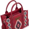 imageMontana West Wrangler Tote Bag for Women Western Shoulder Purse Aztec Satchel HandbagsBurgundy