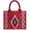 imageMontana West Wrangler Tote Bag for Women Western Shoulder Purse Aztec Satchel HandbagsBurgundy