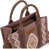 imageMontana West Wrangler Tote Bag for Women Western Shoulder Purse Aztec Satchel HandbagsLight Coffee