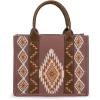 imageMontana West Wrangler Tote Bag for Women Western Shoulder Purse Aztec Satchel HandbagsLight Coffee