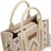 imageMontana West Wrangler Tote Bag for Women Western Shoulder Purse Aztec Satchel HandbagsTan