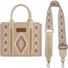 imageMontana West Wrangler Tote Bag for Women Western Shoulder Purse Aztec Satchel HandbagsTan