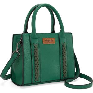 imageWrangler Mini Tote Bag for Women Cute Small Satchel Purse Tophandle Handbag with StrapMini Deep Green