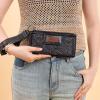 imageMontana West X Wrangler Womens Wallet Western Tooling Bifold Wallets Ladies RFID Blocking Wristlet Wallet with Zipper PocketBlack