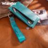 imageMontana West X Wrangler Womens Wallet Western Tooling Bifold Wallets Ladies RFID Blocking Wristlet Wallet with Zipper PocketTurquoise