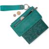 imageMontana West X Wrangler Womens Wallet Western Tooling Bifold Wallets Ladies RFID Blocking Wristlet Wallet with Zipper PocketTurquoise