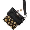 imageMontana West X Wrangler Womens Wallet Western Tooling Bifold Wallets Ladies RFID Blocking Wristlet Wallet with Zipper PocketX Black