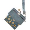 imageMontana West X Wrangler Womens Wallet Western Tooling Bifold Wallets Ladies RFID Blocking Wristlet Wallet with Zipper PocketX Jean