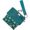 imageMontana West X Wrangler Womens Wallet Western Tooling Bifold Wallets Ladies RFID Blocking Wristlet Wallet with Zipper PocketX Turquoise