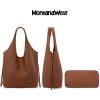 imageMontana West Slouchy Hobo Bags for Women Soft Designer Shoulder Purses Ladies Top Handle Handbag