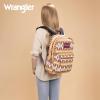 imageMontana West Wrangler Lightweight Backpack for Women Water Resistant 800D Casual Daypack for College Commute Travel ampamp GymAztec Light Brown