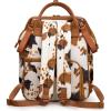imageWrangler Diaper Bag Backpacks Western Backpack Purses Multifunction Baby Bags for Mom with Waterproof Changing Pad ampamp Pacifier Case3pcs Cow Print Brown