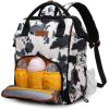 imageWrangler Diaper Bag Backpacks Western Backpack Purses Multifunction Baby Bags for Mom with Waterproof Changing Pad ampamp Pacifier Case3pcs Cow Print Black