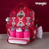 imageWrangler Diaper Bag Backpacks Western Backpack Purses Multifunction Baby Bags for Mom with Waterproof Changing Pad ampamp Pacifier CaseBurgundy