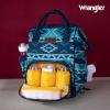 imageWrangler Diaper Bag Backpacks Western Backpack Purses Multifunction Baby Bags for Mom with Waterproof Changing Pad ampamp Pacifier CaseNavy