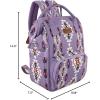 imageWrangler Diaper Bag Backpacks Western Backpack Purses Multifunction Baby Bags for Mom with Waterproof Changing Pad ampamp Pacifier CasePurple
