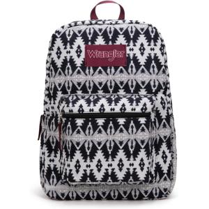 imageMontana West Wrangler Lightweight Backpack for Women Water Resistant 800D Casual Daypack for College Commute Travel ampamp GymAztec Black