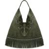 imageMontana Western Fringe Hobo Bags for Women Large Western Shoulder Purses Ladies Top Handle HandbagGreen
