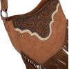 imageMontana West Fringe Shoulder Bag for Women Western Tooled Hobo Tote Bag PursesFringebrown