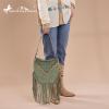imageMontana West Fringe Shoulder Bag for Women Western Tooled Hobo Tote Bag PursesFringegreen