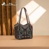 imageMontana West Western Tote Bag for Women Embroidered Shoulder BagBlack