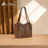 imageMontana West Western Tote Bag for Women Embroidered Shoulder BagBrown